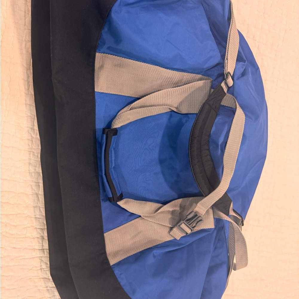 L.L. Bean Blue and Gray Durable Duffel Bag